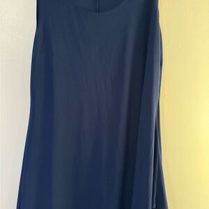 Elegant Navy Blue Sleeveless Top